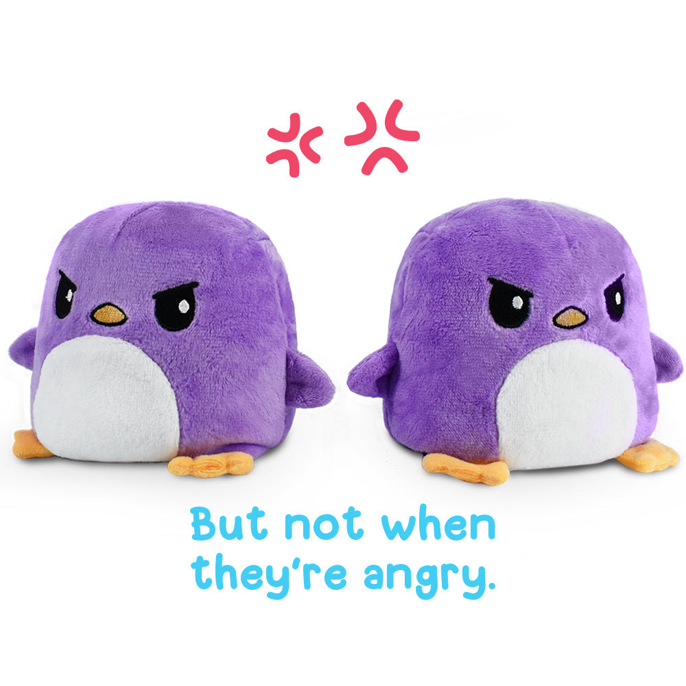 TeeTurtle Reversible Penguin: Blue/Purple Plushmate (Mini) (ONLINE ORDER ONLY)