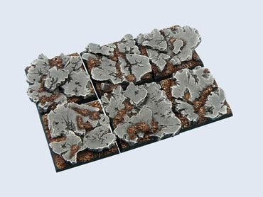 MCAB00103 Battle Ruins Bases 40x40mm (2) Micro Arts Studio (ONLINE ORDER ONLY)