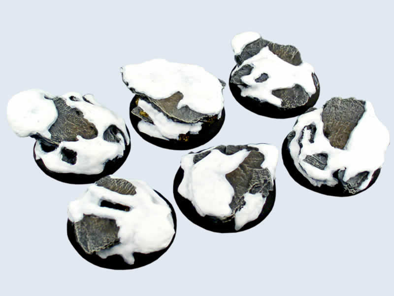 MCAB01842 Winter Shale Bases Round wide Lip Base 40mm Micro Art Studio (ONLINE ORDER ONLY)