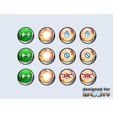 MCAP00044 Infinity Tokens Deployables No.3 Set Of 12 Micro Art Studios (ONLINE ORDER ONLY)