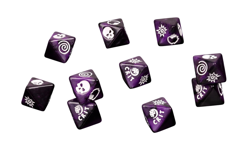Panther Purple D8 Dice Set (ONLINE ORDER ONLY)