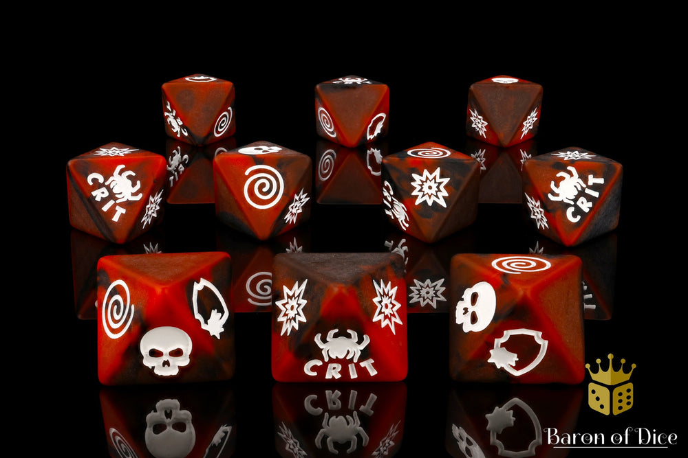 Electric Spider D8 Dice Set (ONLINE ORDER ONLY)
