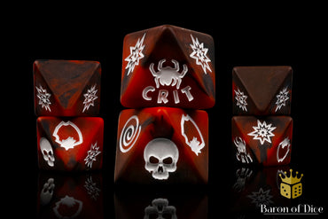Electric Spider D8 Dice Set