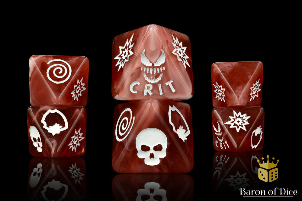 Bloody Symbiote Dice - D8 Set (ONLINE ORDER ONLY)