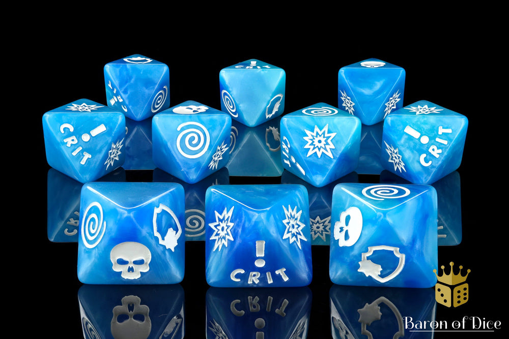 Generic Blue D8 Dice Set (ONLINE ORDER ONLY)