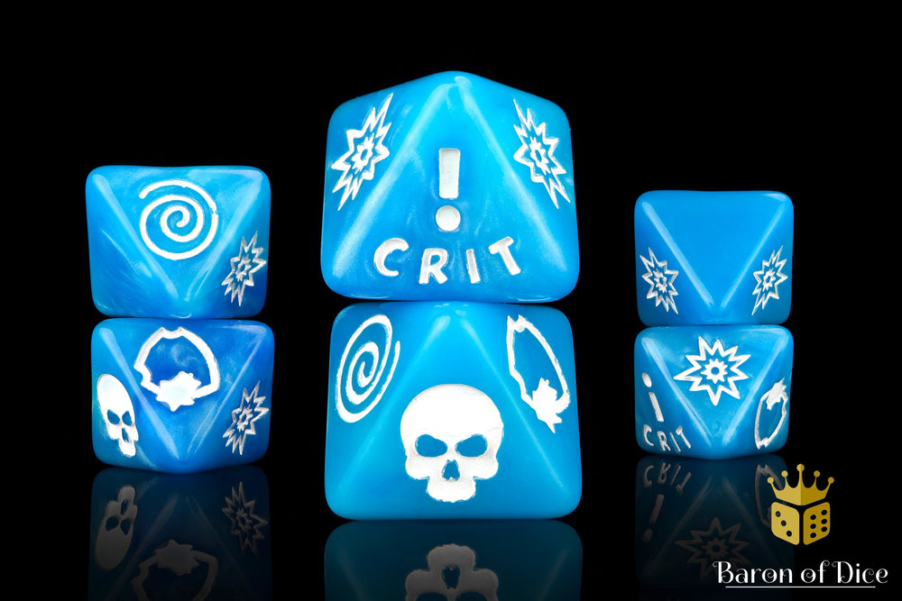 Generic Blue D8 Dice Set (ONLINE ORDER ONLY)