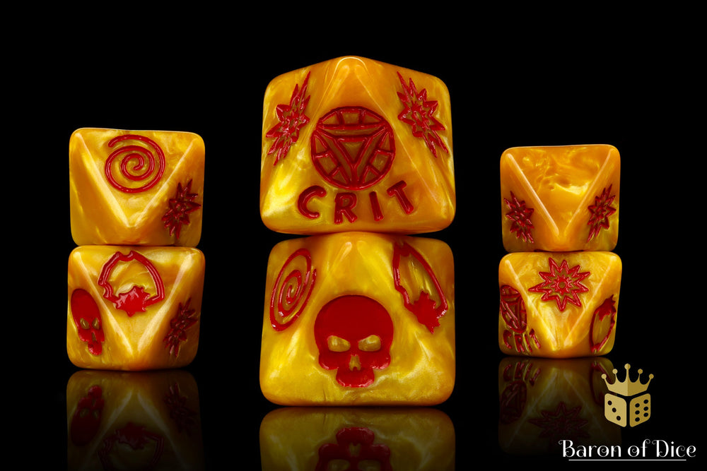 Nuclear Reactor D8 Dice Set (ONLINE ORDER ONLY)