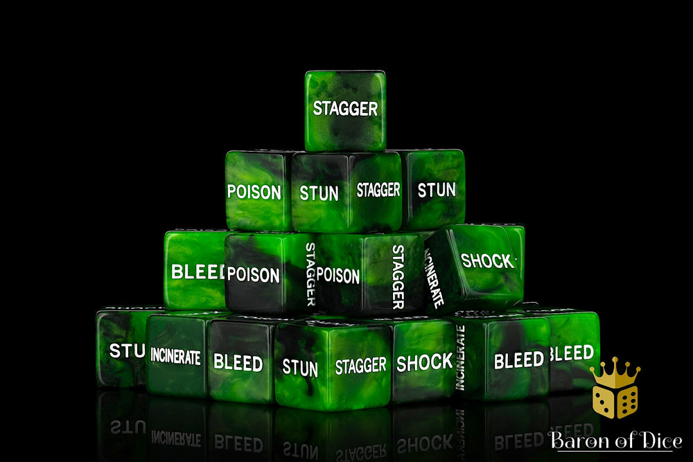 Status Effect | Comic Book Compatible Dice Set | Variety 1