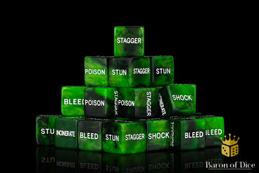 Status Effect | Comic Book Compatible Dice Set | Variety 1