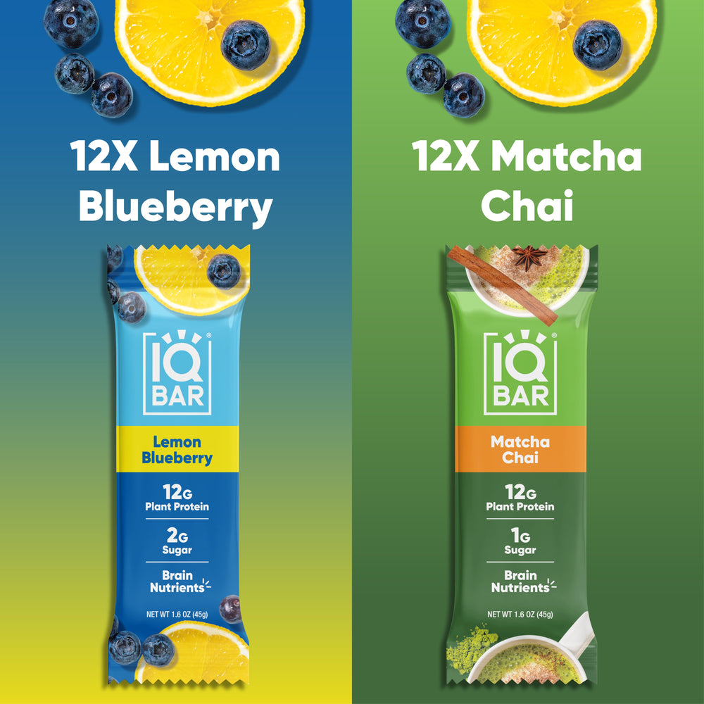 Lemon Blueberry & Matcha Chai (24 Bars) (ONLINE ORDER ONLY)