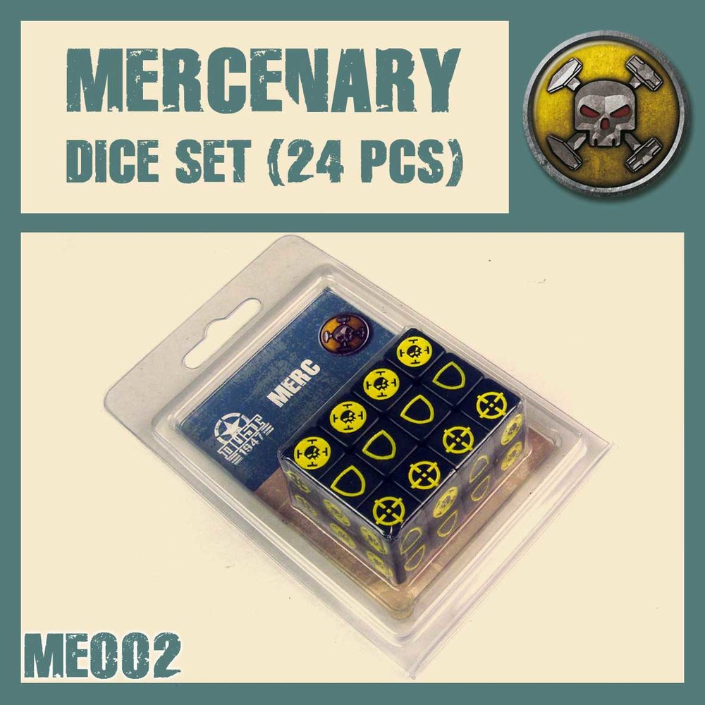 DUST 1947: Mercenary Dice Set (24) (ONLINE ORDER ONLY)