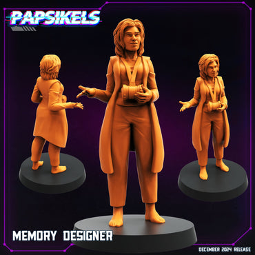 3D Printed Papsikels Memory Designer Dec. 2024 Cyberpunk 28mm 32mm (Online Only)
