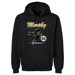 Larry Murphy Pittsburgh Retro Script WHT