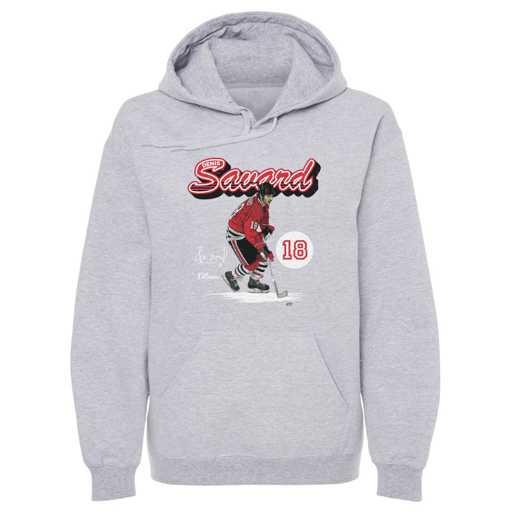 Denis Savard Chicago Retro Script WHT (ONLINE ORDER ONLY)
