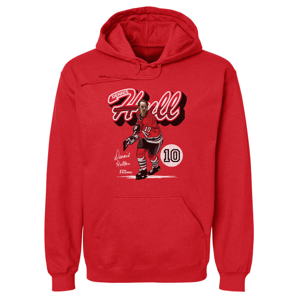 Dennis Hull Chicago Retro Script WHT (ONLINE ORDER ONLY)