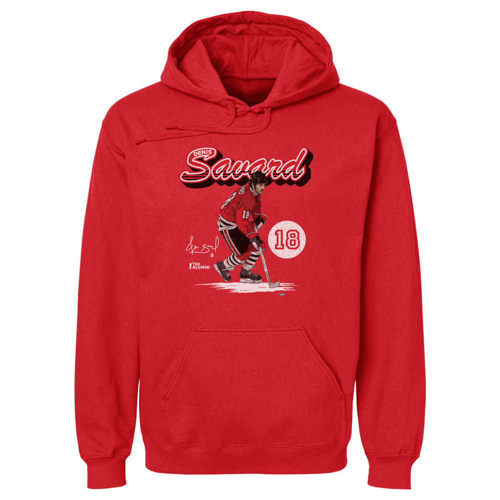Denis Savard Chicago Retro Script WHT (ONLINE ORDER ONLY)