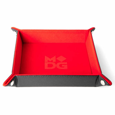 MET531 Red Velvet Folding Dice Tray 10 x 10 inch Metallic Dice Games (ONLINE ORDER ONLY)