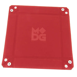 MET531 Red Velvet Folding Dice Tray 10 x 10 inch Metallic Dice Games (ONLINE ORDER ONLY)