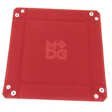 MET531 Red Velvet Folding Dice Tray 10 x 10 inch Metallic Dice Games (ONLINE ORDER ONLY)