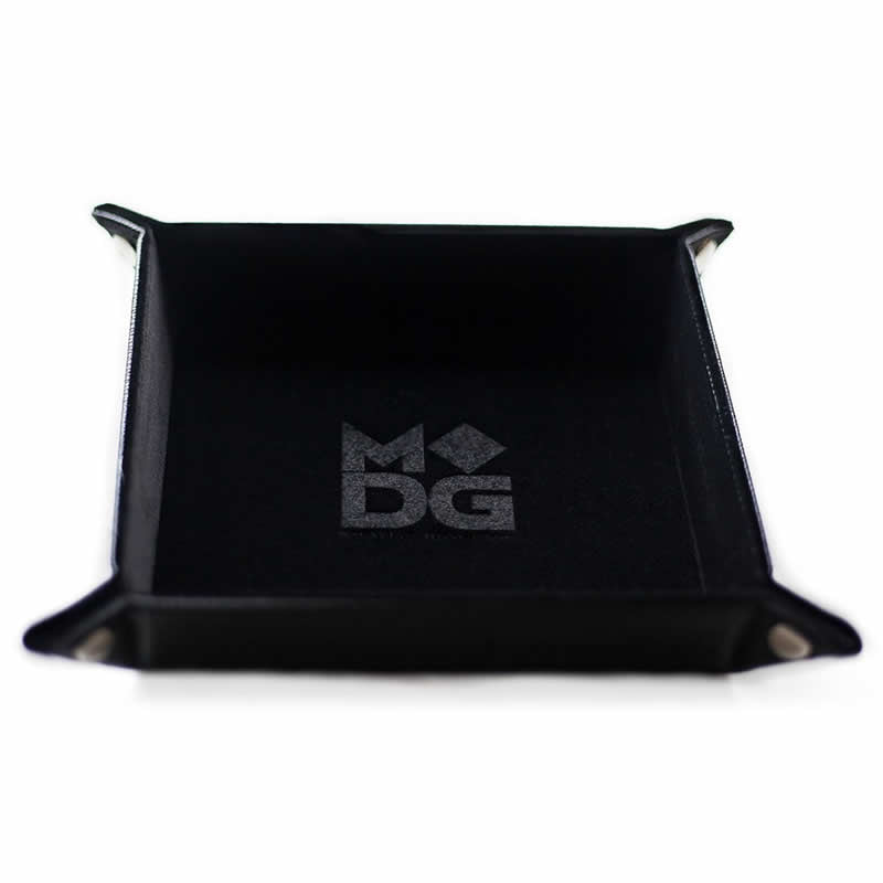 MET533 Black Velvet Folding Dice Tray 10in x 10in Metallic Dice Games (ONLINE ORDER ONLY)