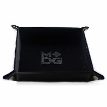 MET533 Black Velvet Folding Dice Tray 10in x 10in Metallic Dice Games (ONLINE ORDER ONLY)