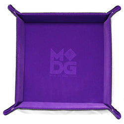 MET537 Purple Velvet Folding Dice Tray 10in x 10in Metallic Dice Games (ONLINE ORDER ONLY)