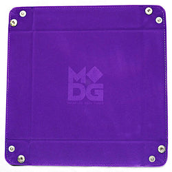 MET537 Purple Velvet Folding Dice Tray 10in x 10in Metallic Dice Games (ONLINE ORDER ONLY)