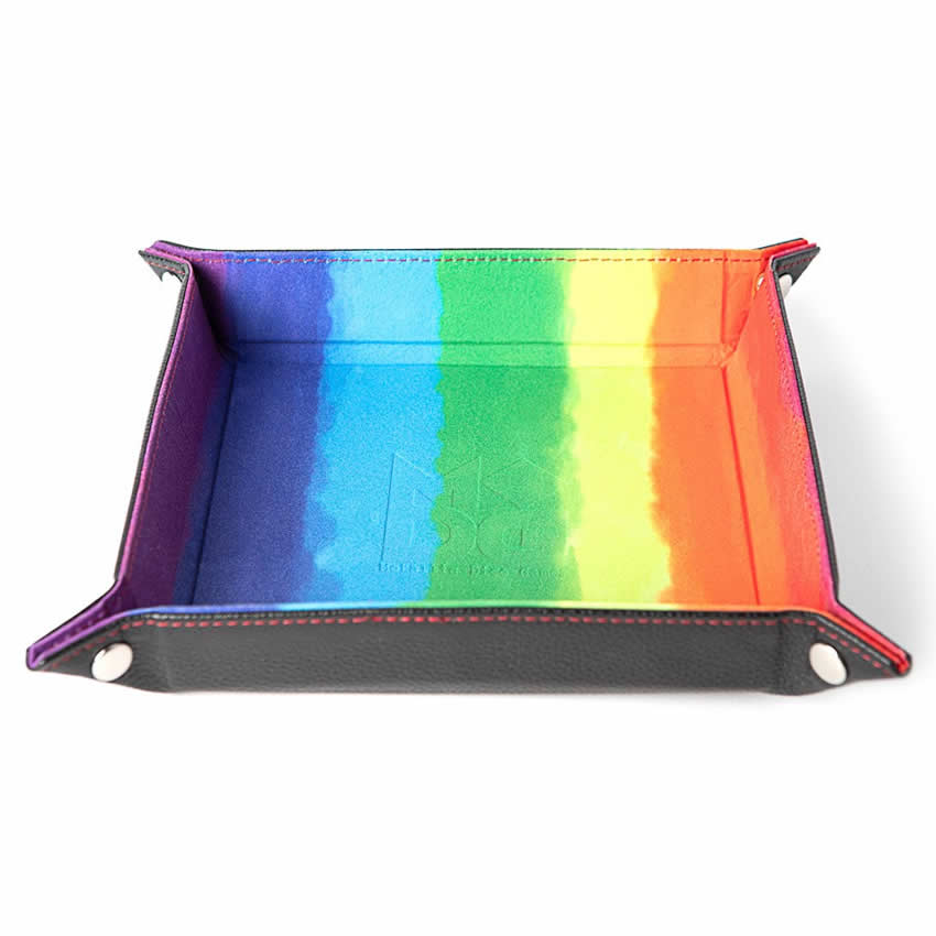 MET538 Water Color Velvet Folding Dice Tray 10in x 10in Metallic Dice Games (ONLINE ORDER ONLY)