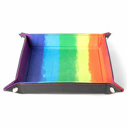 MET538 Water Color Velvet Folding Dice Tray 10in x 10in Metallic Dice Games (ONLINE ORDER ONLY)
