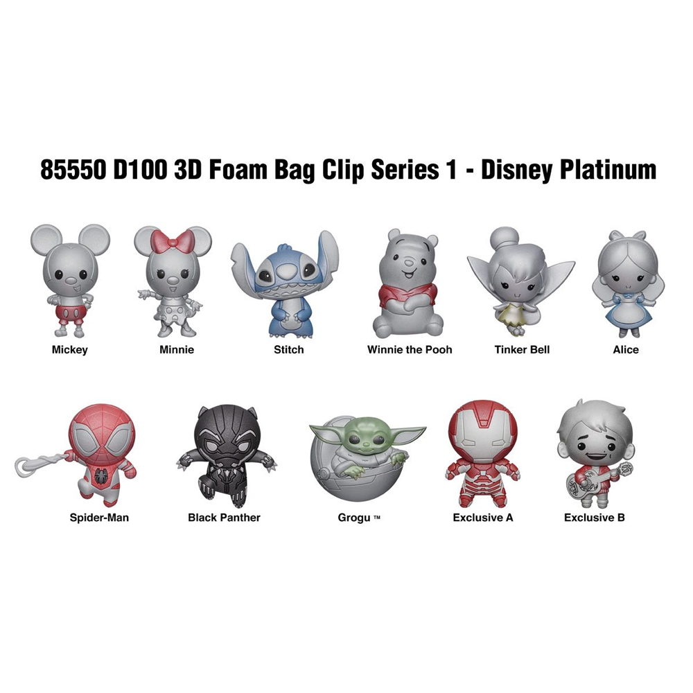 Monogram: Disney D100 Series 1 - 3D Foam Bag Clip Blind Bag (ONLINE ORDER ONLY)