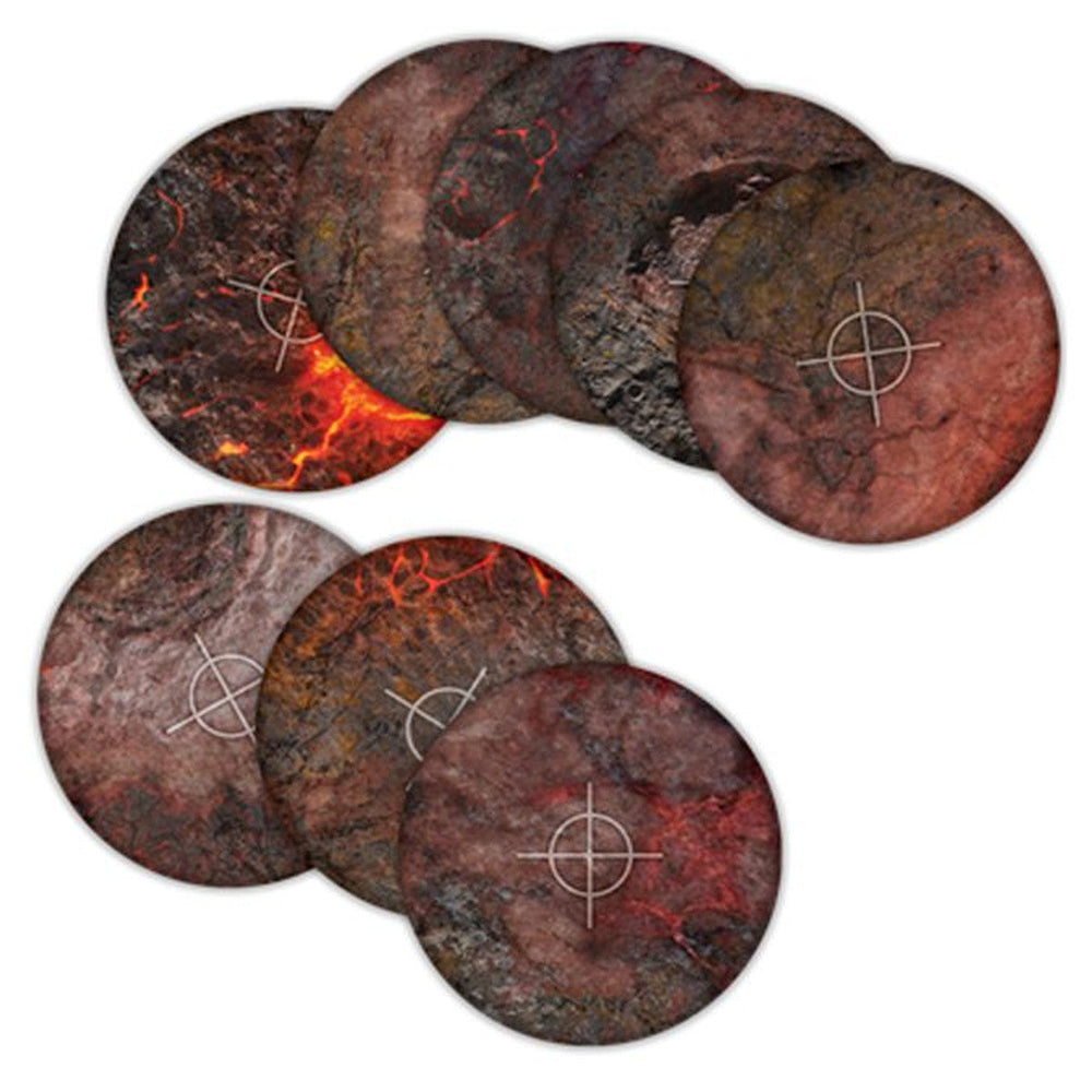 Terrain Crate: Objective Templates - 40mm + 6″ diameter - Hellscape (ONLINE ORDER ONLY)