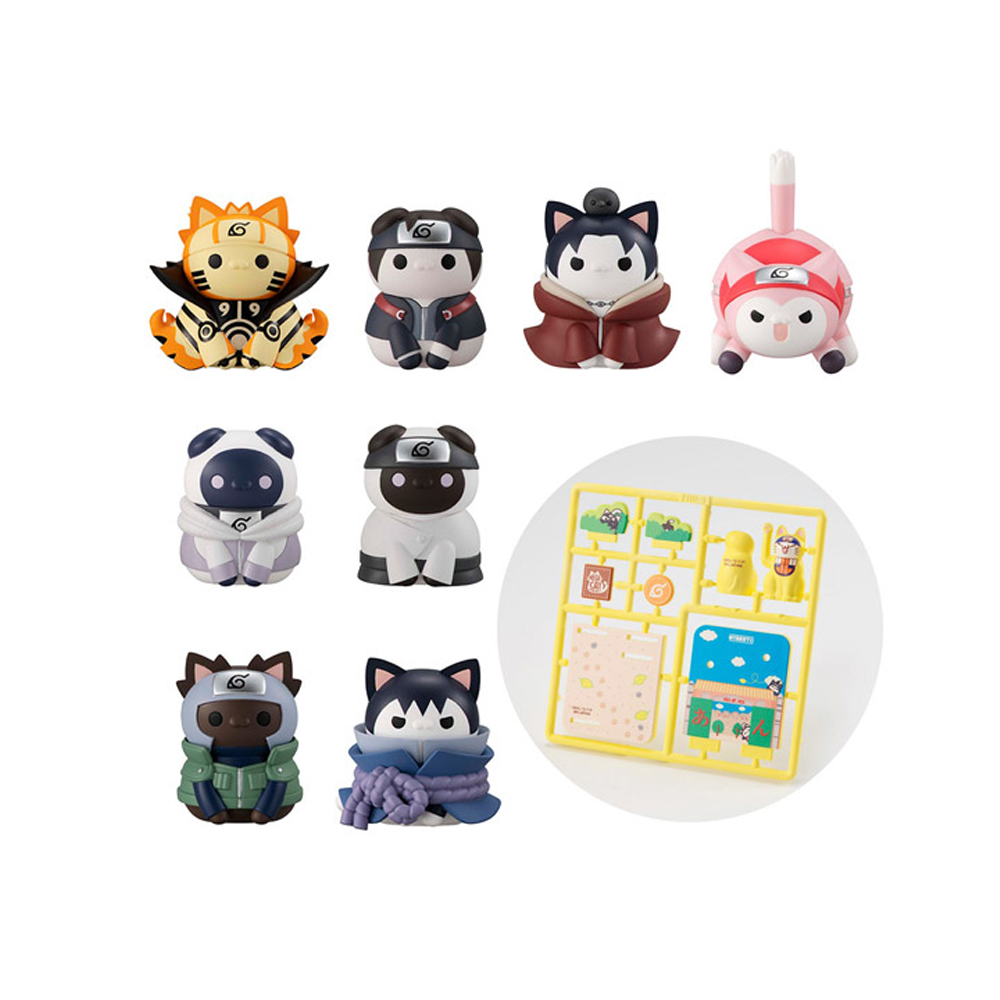 [PRE-ORDER] Megahouse Mega Cat Project: Naruto-Nyaruto - Fourth Great Ninja War Box of 8 Figures (With Gift) (ONLINE ORDER ONLY)