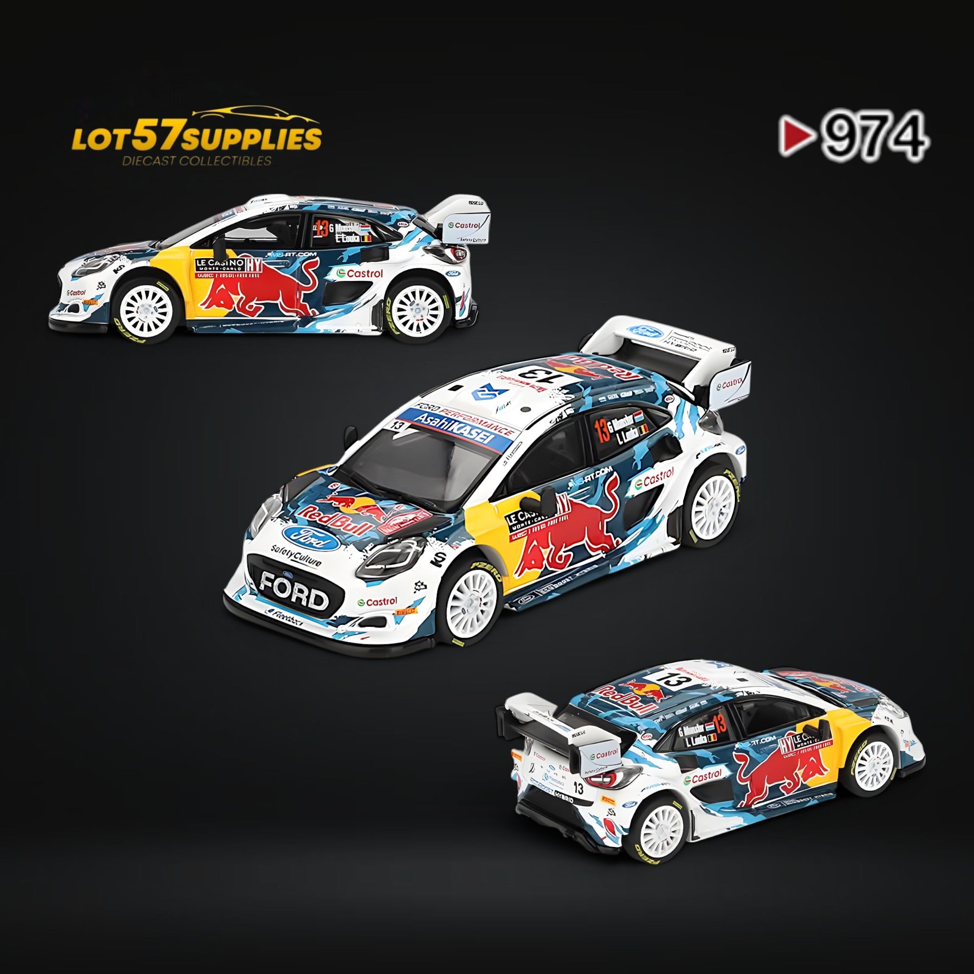 (Pre-Order) Mini-GT Ford Puma Rally1 #13 M-Sport Ford WRT 2024 #974 1:64 (ONLINE ORDER ONLY)