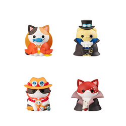 Megahouse Mega Cat Project: One Piece - Nyan Piece Nyan! I’m gonna be king of Paw-rates!! Vol.1 Box of 8 Figures (With Gift) (ONLINE ORDER ONLY)