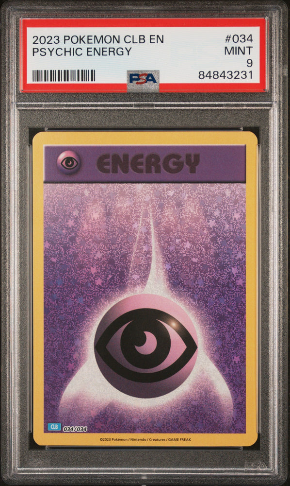 2023 POKEMON BLASTOISE & SUICUNE ex DECK PSYCHIC ENERGY #34 PSA 9 (Online Order Only)