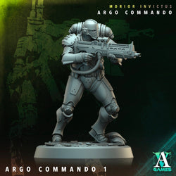 3D Printed Archvillain Games Argo Commando Morior Invictus Argo Commando 28 32mm D&D (Online Only)