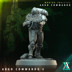 3D Printed Archvillain Games Argo Commando Morior Invictus Argo Commando 28 32mm D&D (Online Only)