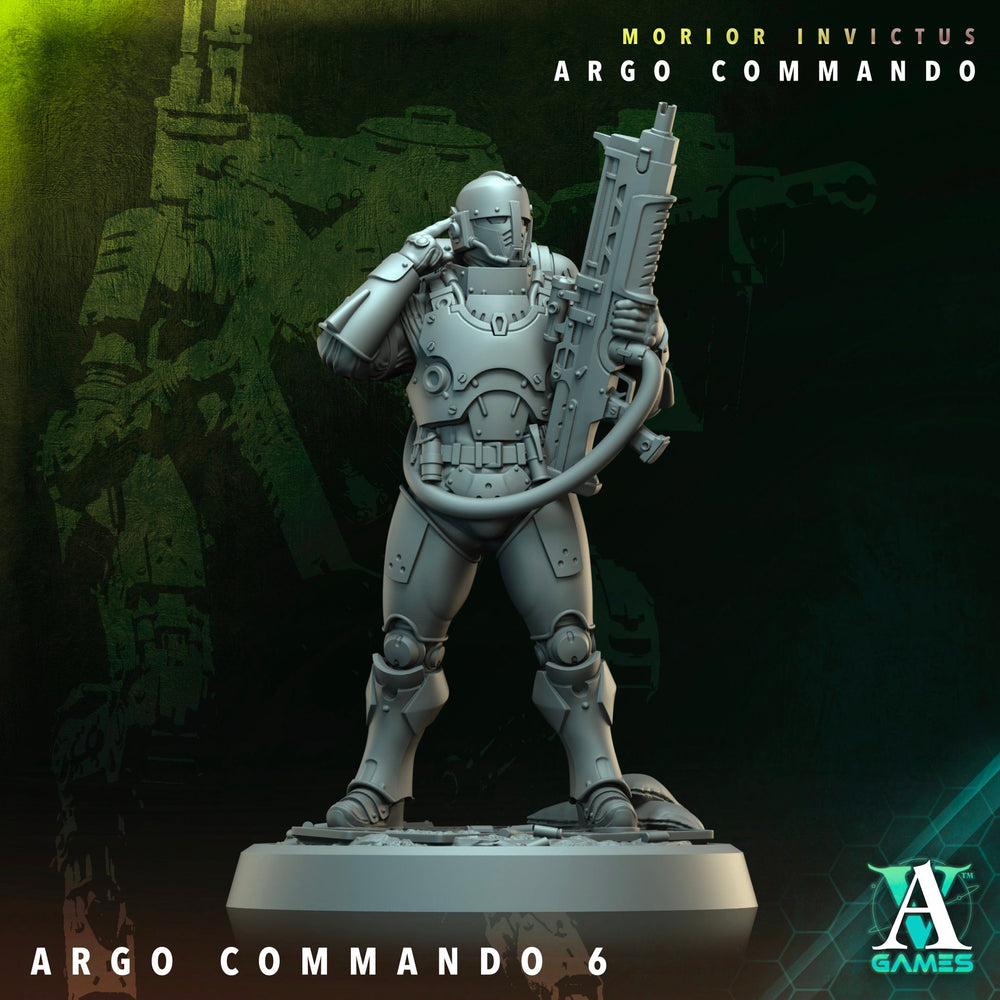 3D Printed Archvillain Games Argo Commando Morior Invictus Argo Commando 28 32mm D&D (Online Only)