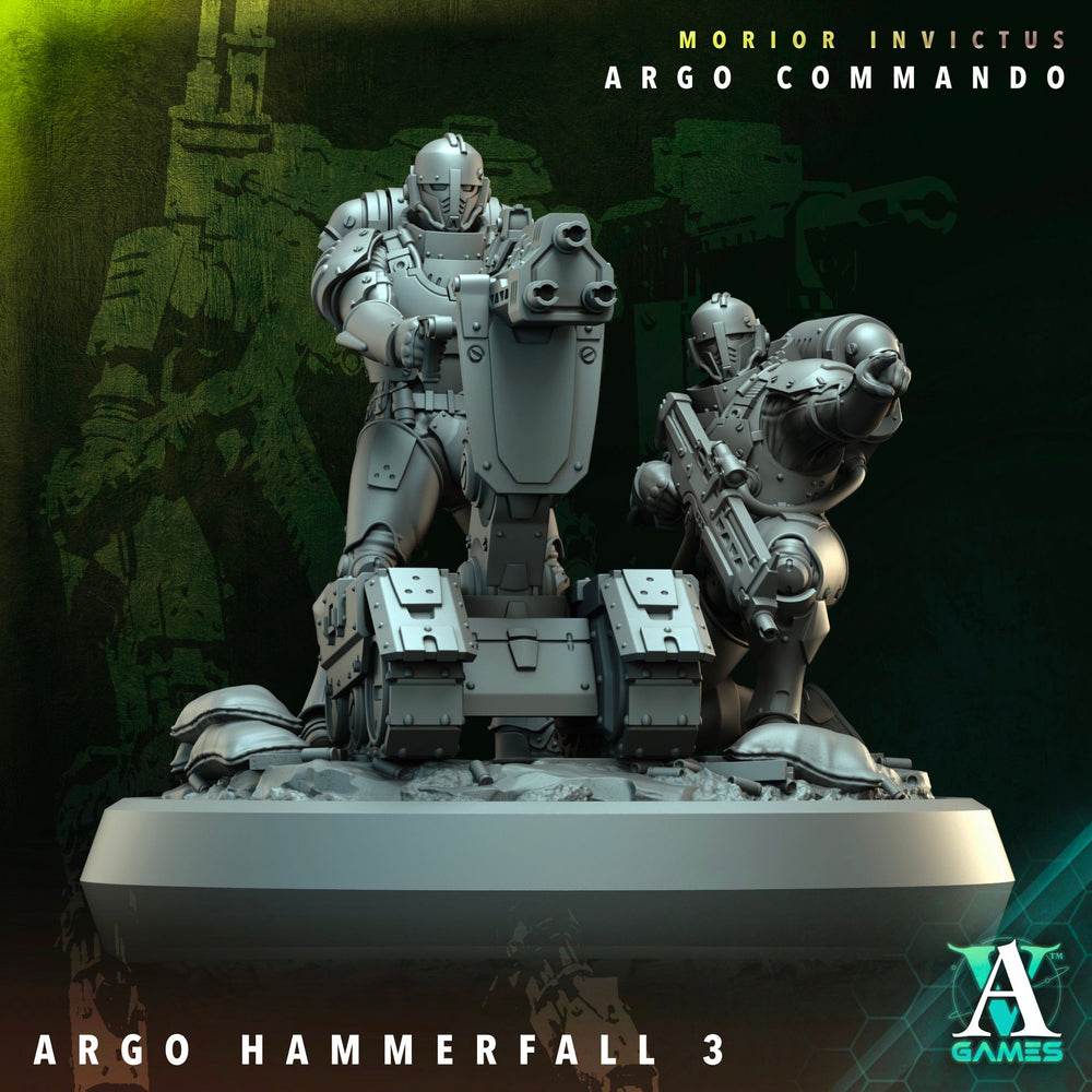 3D Printed Archvillain Games Argo Hammerfall Morior Invictus Argo Commando 28 32mm D&D (Online Only)