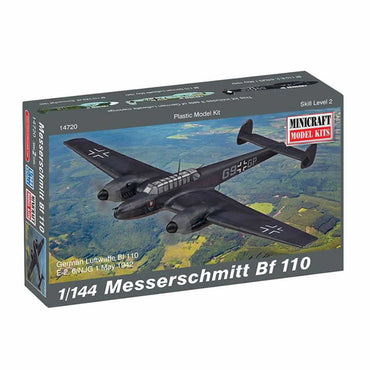MIC14720 Messerschmitt BF110 144 Scale Plastic Model Kit Minicraft (ONLINE ORDER ONLY)