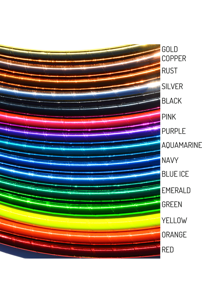 Beginner & Weighted Fitness Taped Beginner Hula Hoops | Mirror, Holographic, & Prism Deco Tapes + Gaffer Grip Tape (ONLINE ORDER ONLY)