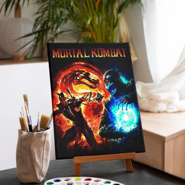 Mortal Kombat  - Paint By Numbers Kit (ONLINE ORDER ONLY)