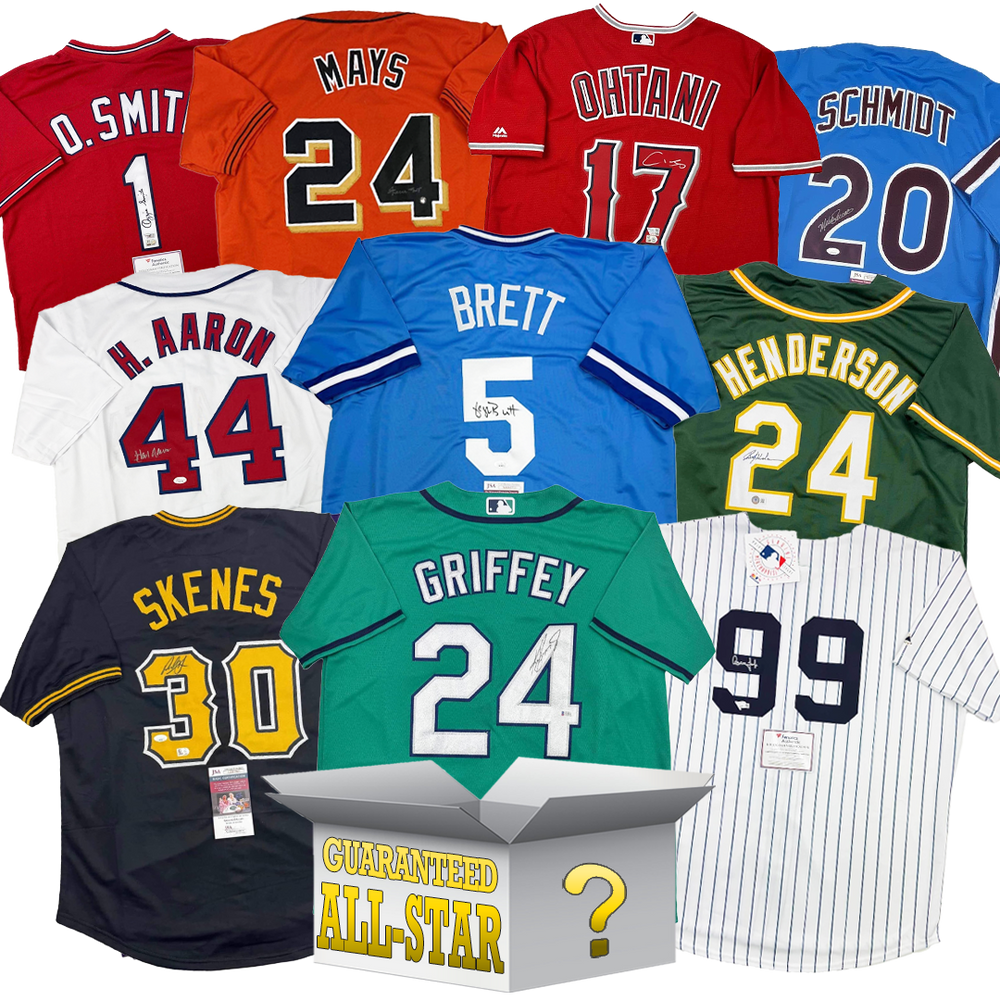 All-Star Autographed/Signed Baseball Jersey Mystery Box with PSA JSA or Beckett COA (ONLINE ORDER ONLY)