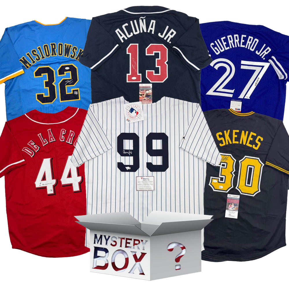 Autographed/Signed Opening Day 2026 Baseball Jersey Mystery Box with PSA JSA or Beckett COA