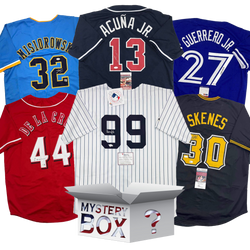 Autographed/Signed Opening Day 2026 Baseball Jersey Mystery Box with PSA JSA or Beckett COA