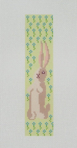 Velveteen Rabbit Needlepoint Canvas Bookmark – 1.5"x6.5", 18 Mesh by Misty Morrow (ONLINE ORDER ONLY)