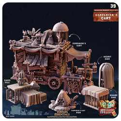 3D Printed Cast n Play Medieval Market 2 Terrain Set 28mm 32mm D&D (Online Only)