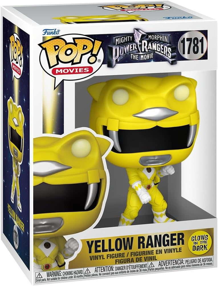 Mighty Morphin Power Rangers: The Movie Yellow Ranger Glow-in-the-Dark Funko Pop! Vinyl Figure #1781 with Funko Protector (Online Order Only)