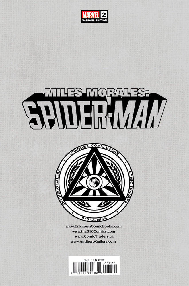 Miles Morales: Spider-Man #2 Unknown Comics Ben Harvey Exclusive Virgin Var (01/11/2023) (Online Only)