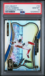 Graded 2024 Panini Select Malik Nabers #18 Snapshots Prizm Rookie RC Football Card PSA 10 Gem Mint (ONLINE ORDER ONLY)